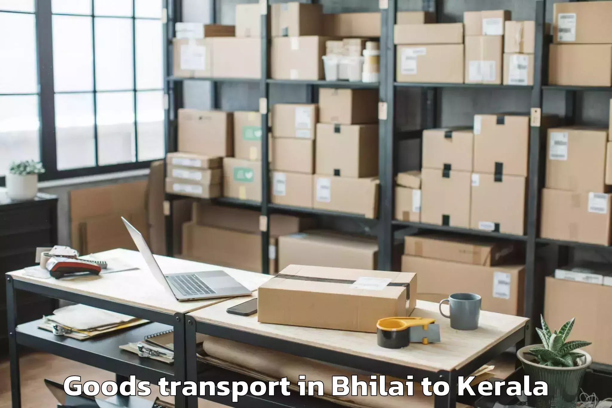 Hassle-Free Bhilai to Iringal Goods Transport